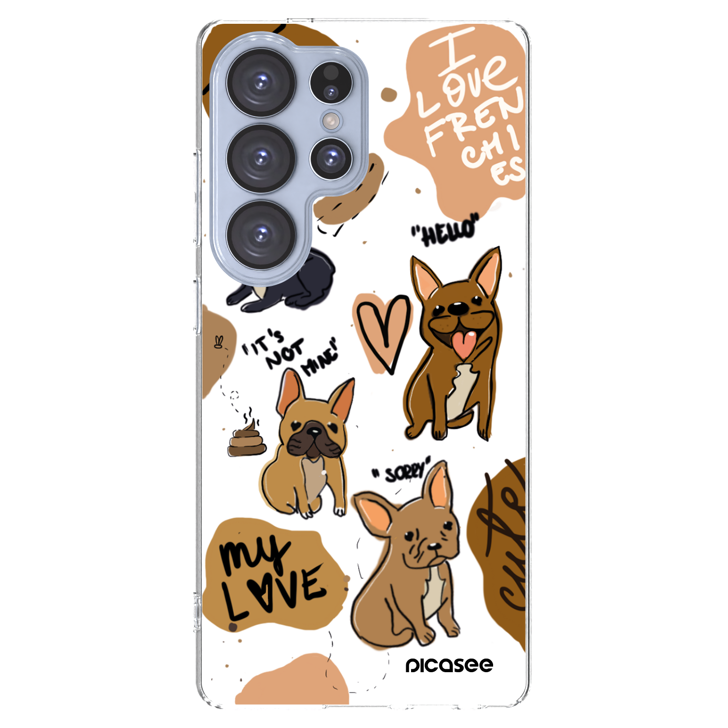Picasee husă transparentă din silicon pentru Samsung Galaxy S25 Ultra 5G - Frenchies