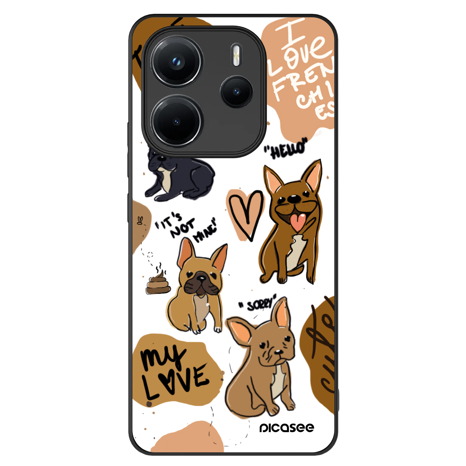 Picasee ULTIMATE CASE pentru Xiaomi Redmi Note 14 4G - Frenchies