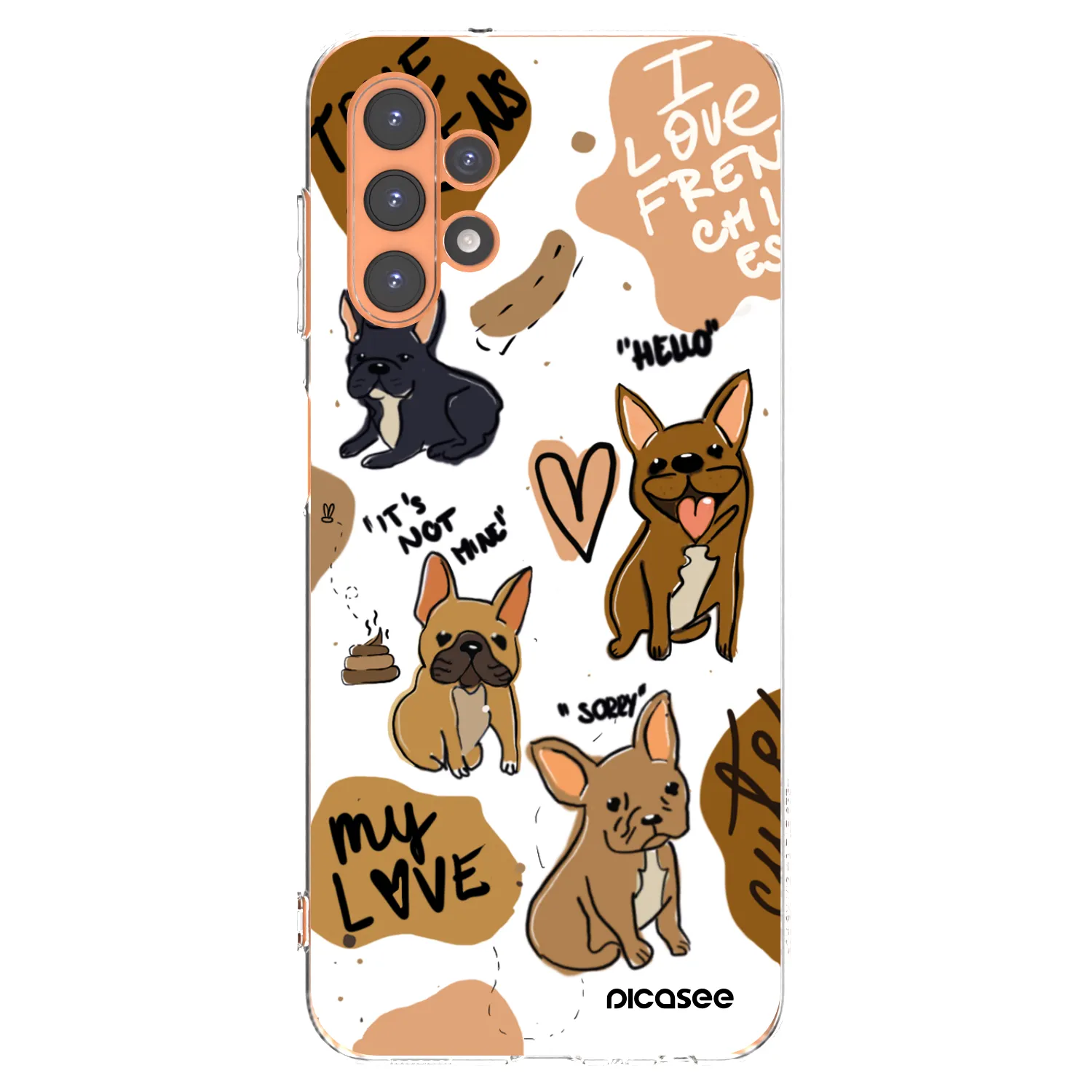 Picasee husă transparentă din silicon pentru Samsung Galaxy A13 5G - Frenchies