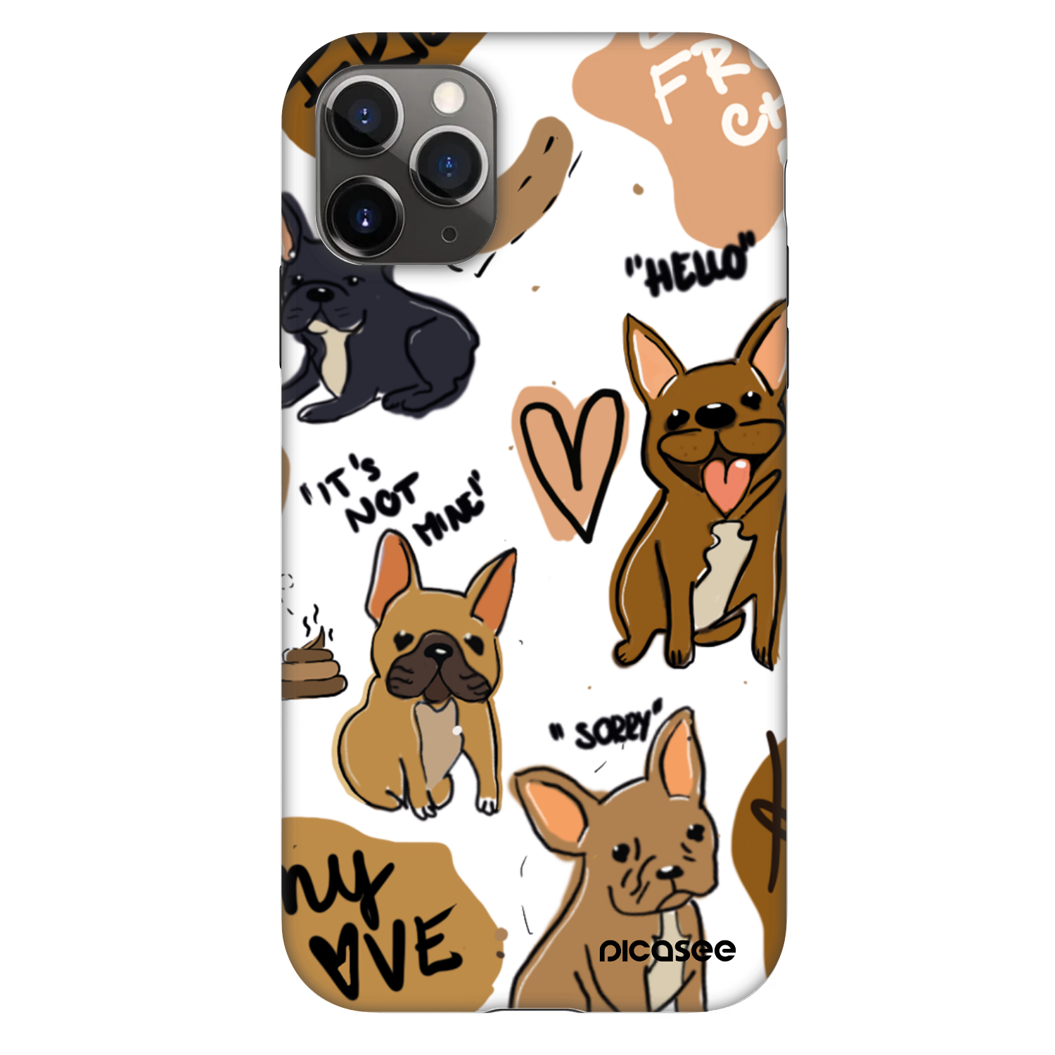 Picasee Fashion Case pentru Apple iPhone 11 Pro - Frenchies