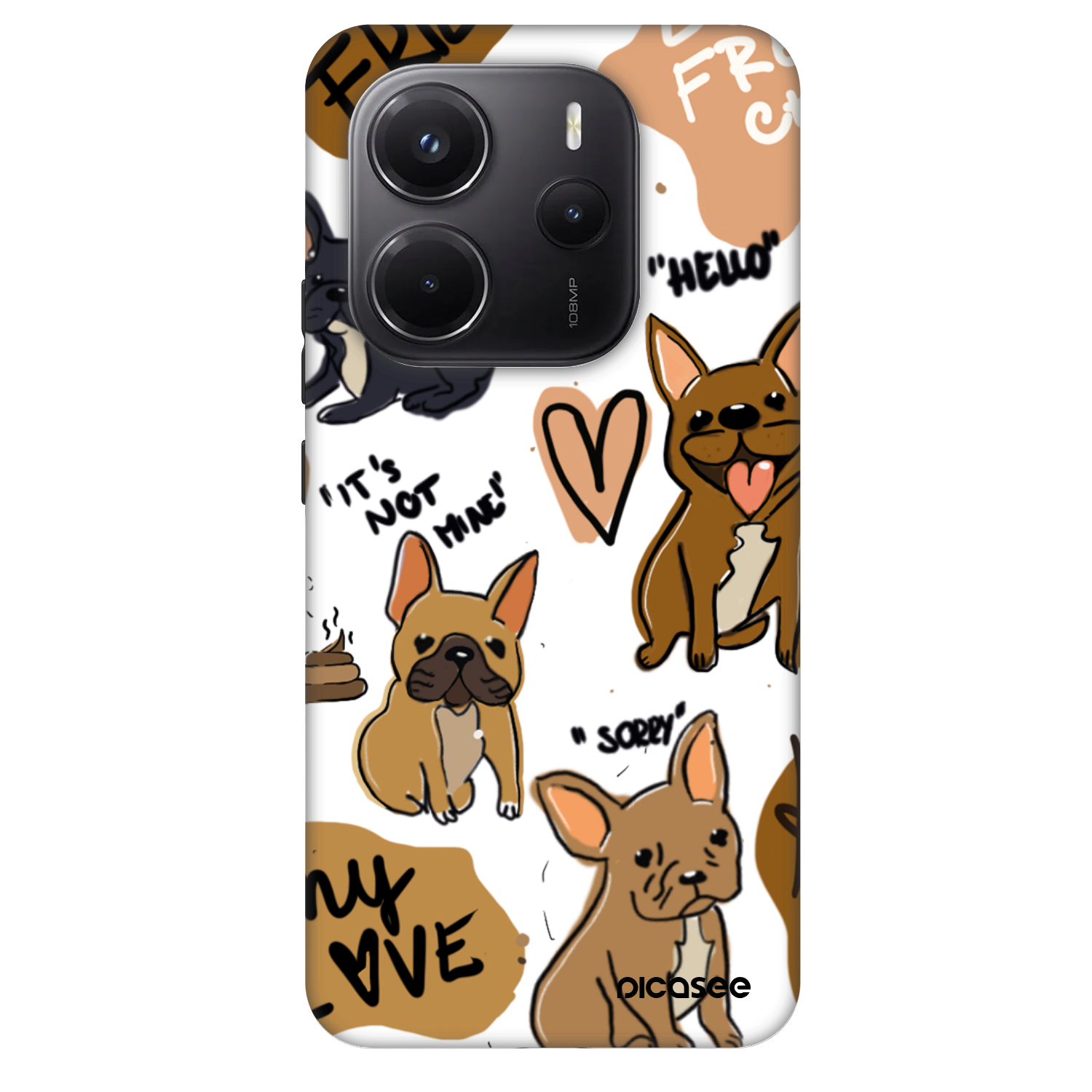 Picasee Fashion Case pentru Xiaomi Redmi Note 14 5G - Frenchies