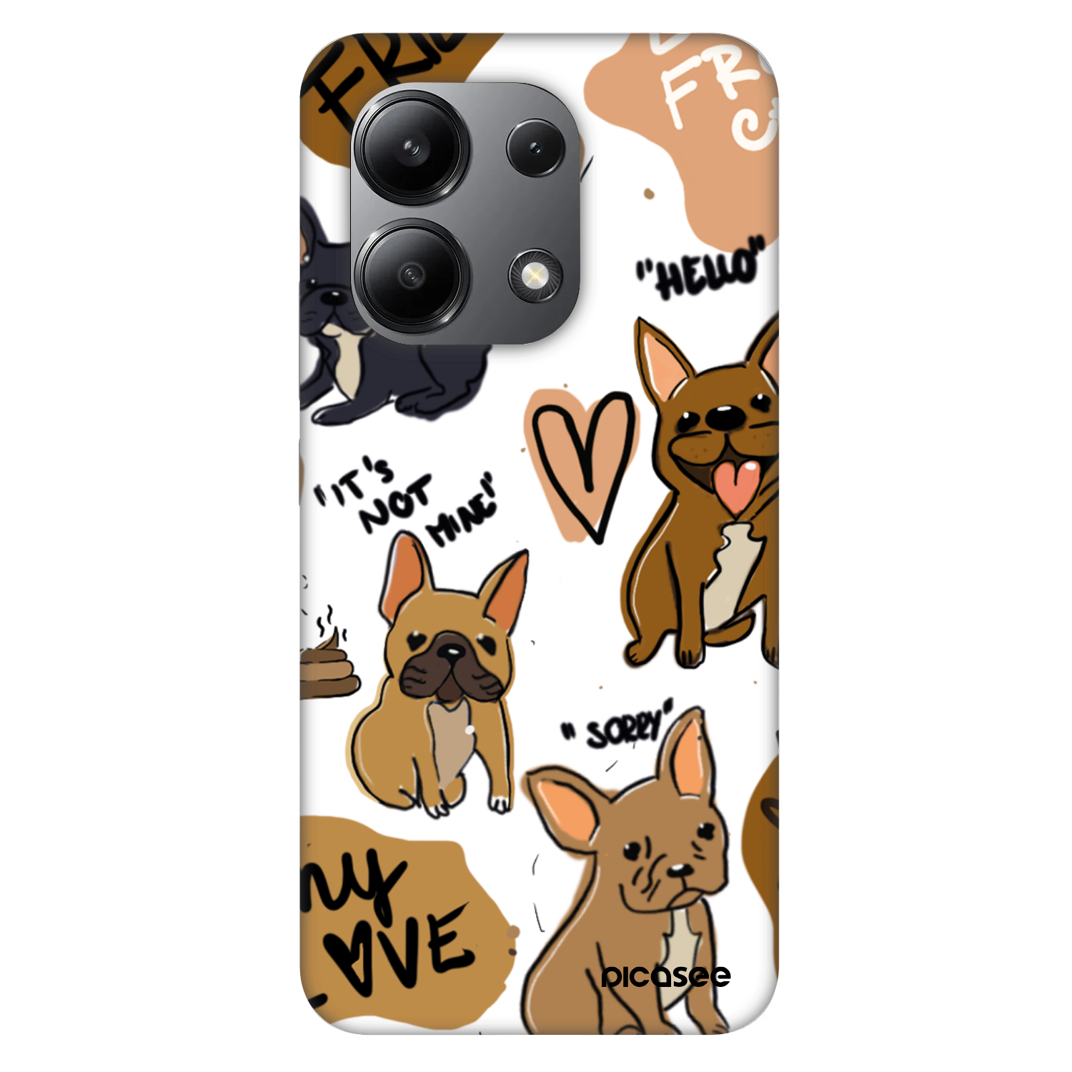 Picasee Fashion Case pentru Xiaomi Redmi Note 13 4G - Frenchies