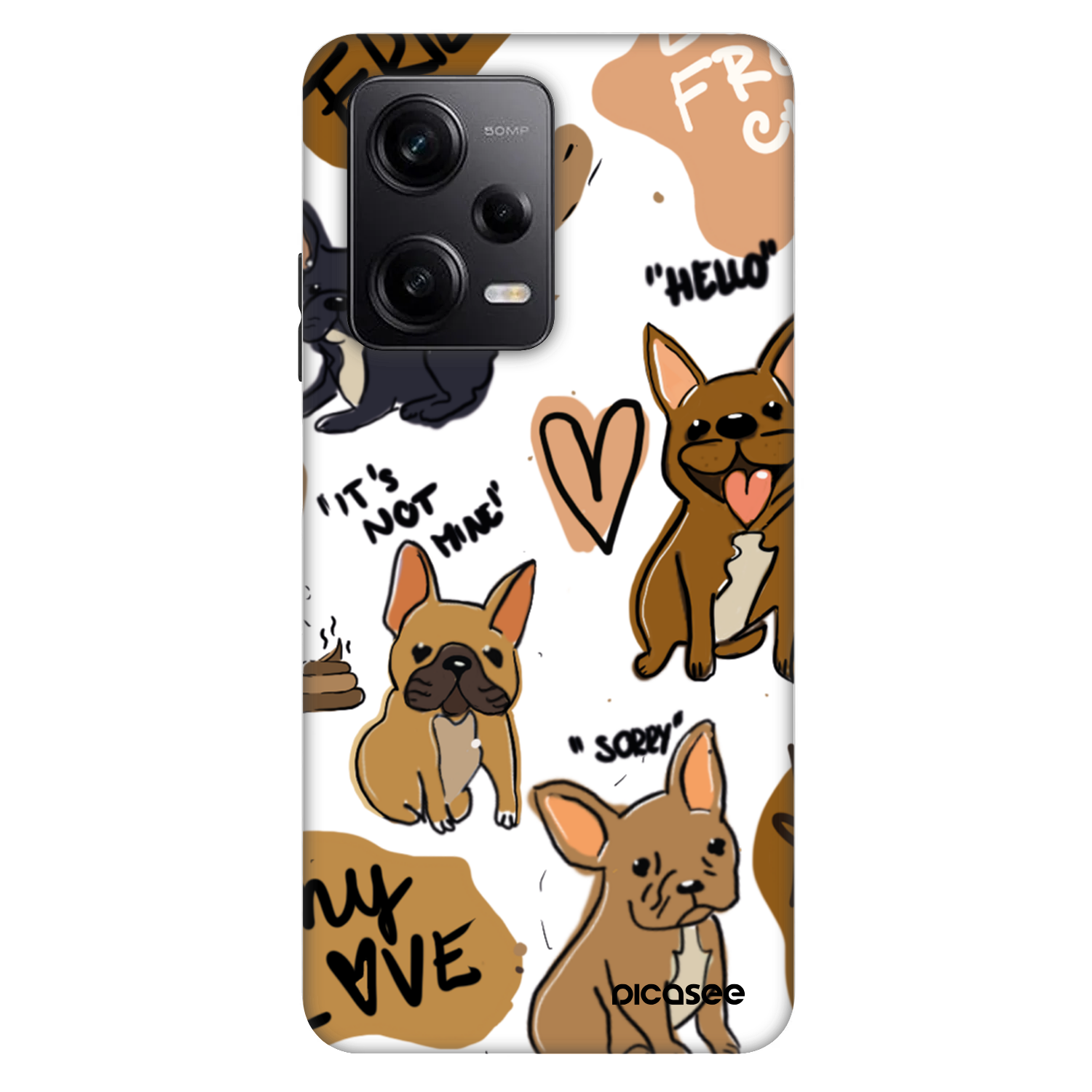 Picasee Fashion Case pentru Xiaomi Redmi Note 12 Pro 5G - Frenchies