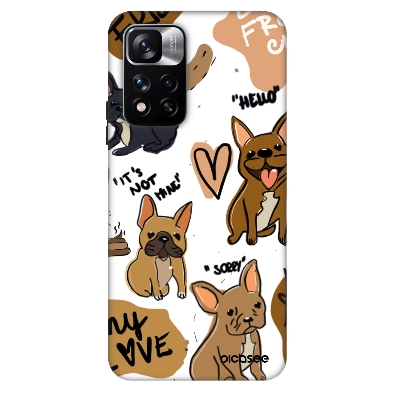 Picasee Fashion Case pentru Xiaomi Redmi Note 11 Pro - Frenchies