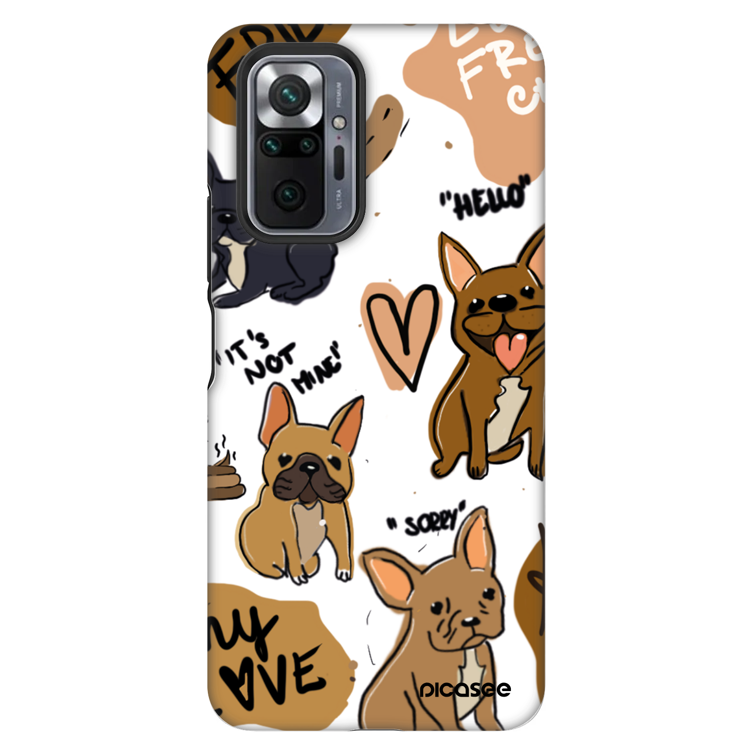 Picasee Fashion Case pentru Xiaomi Redmi Note 10 Pro - Frenchies