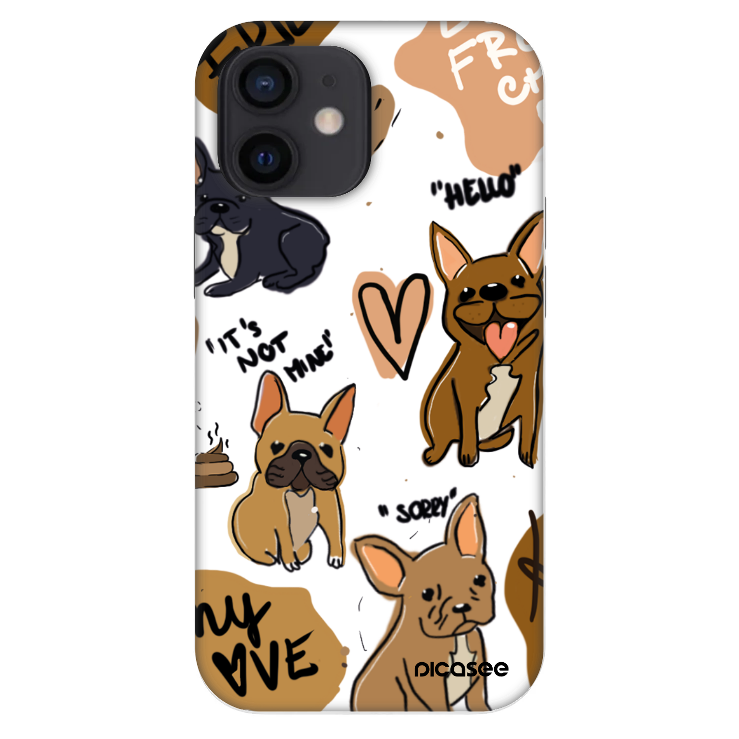 Picasee Fashion Case pentru Apple iPhone 12 mini - Frenchies