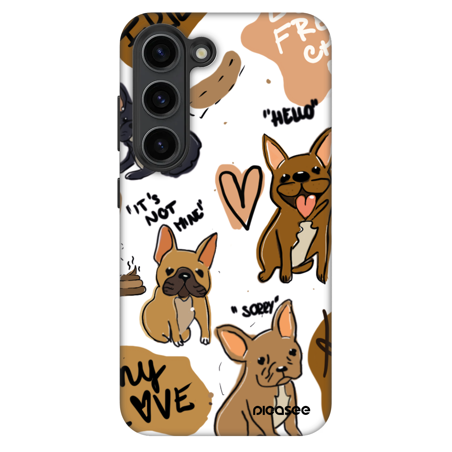 Picasee Fashion Case pentru Samsung Galaxy S23+ 5G - Frenchies