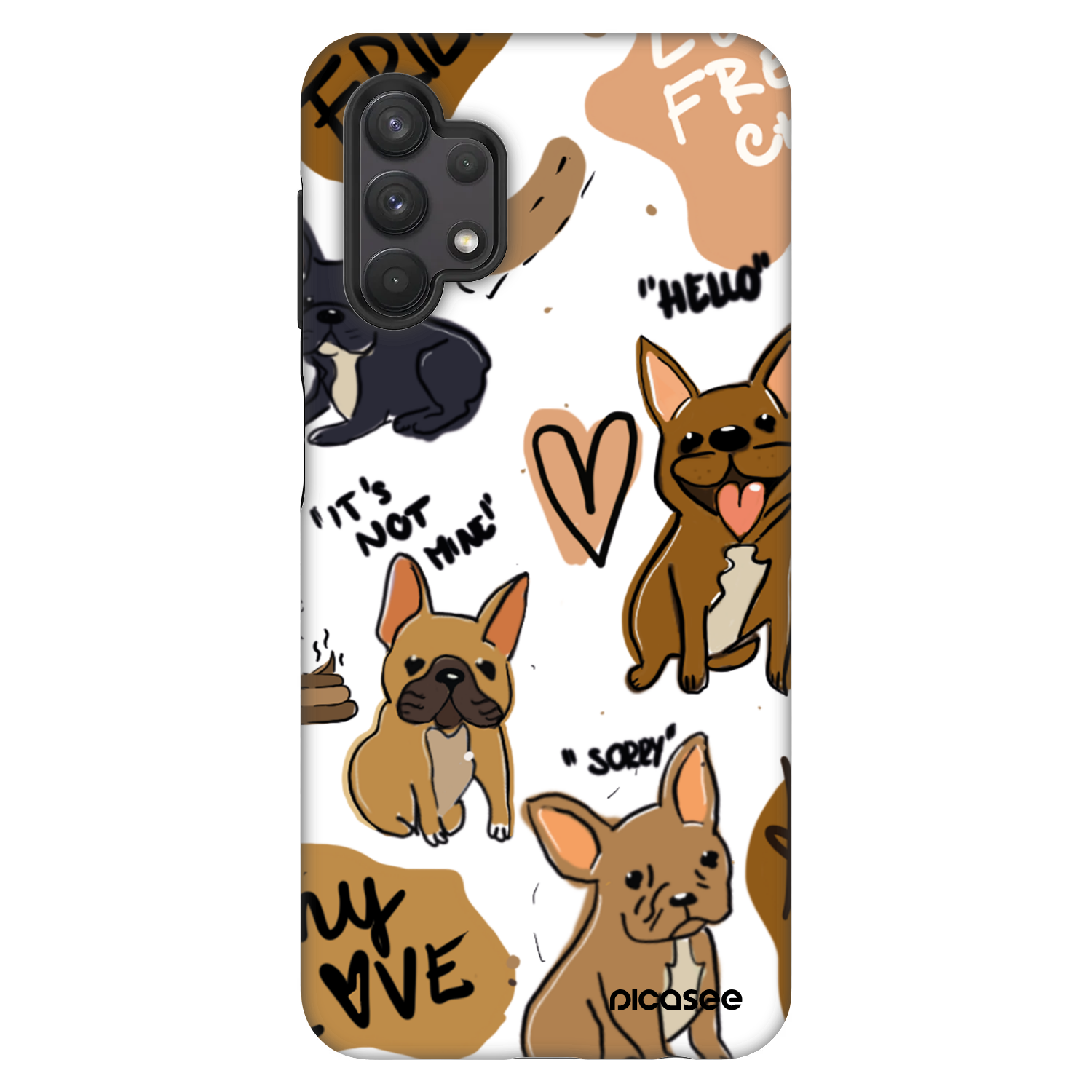 Picasee Fashion Case pentru Samsung Galaxy A32 5G A326B - Frenchies