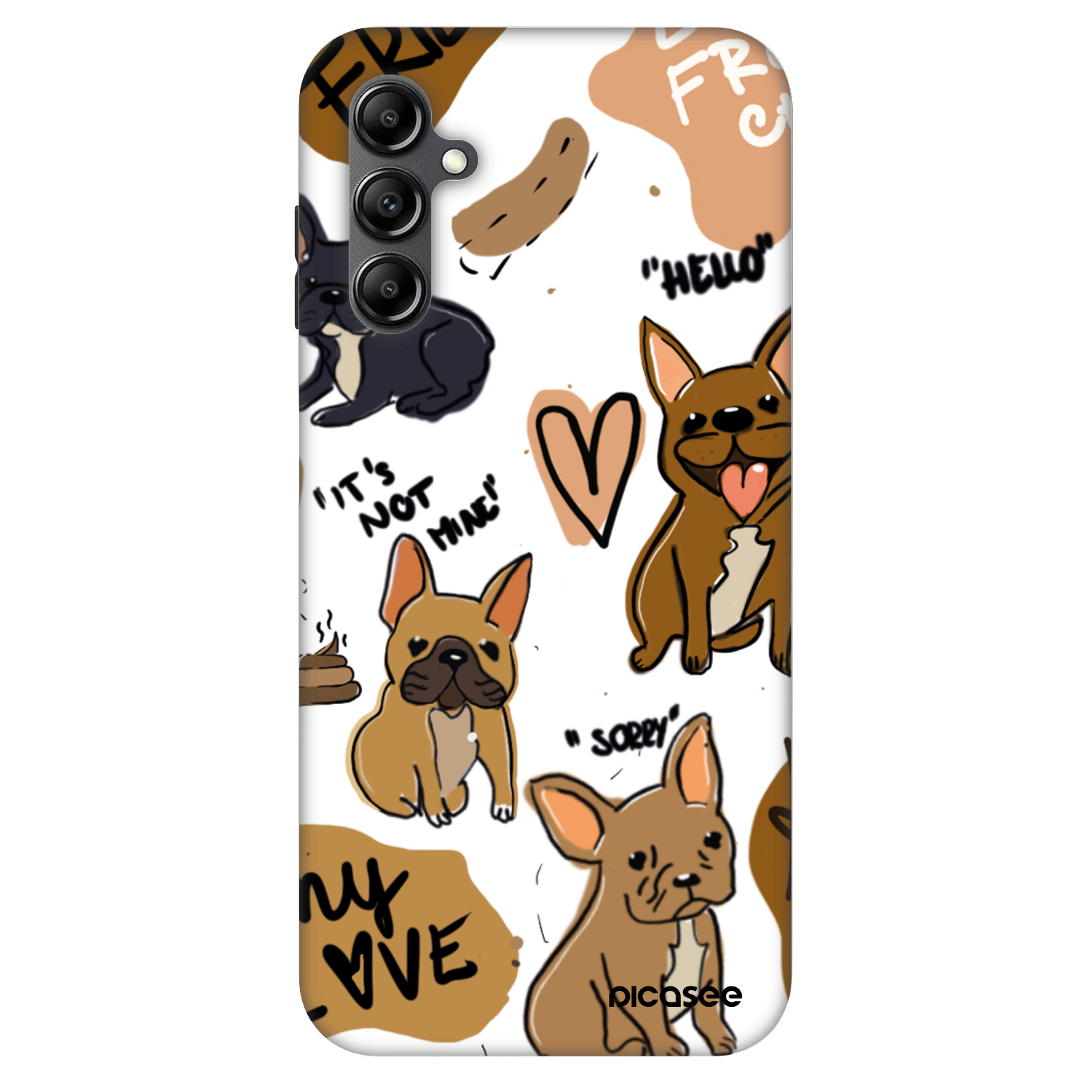 Picasee Fashion Case pentru Samsung Galaxy A14 4G A145R - Frenchies