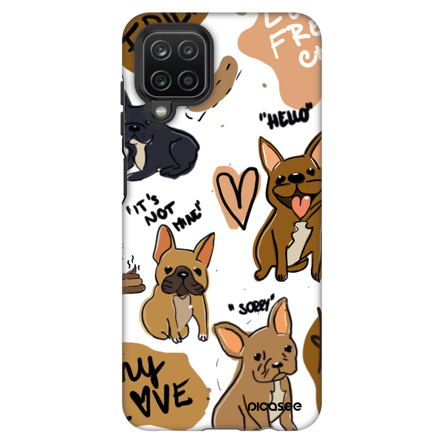 Picasee Fashion Case pentru Samsung Galaxy A12 A125F - Frenchies