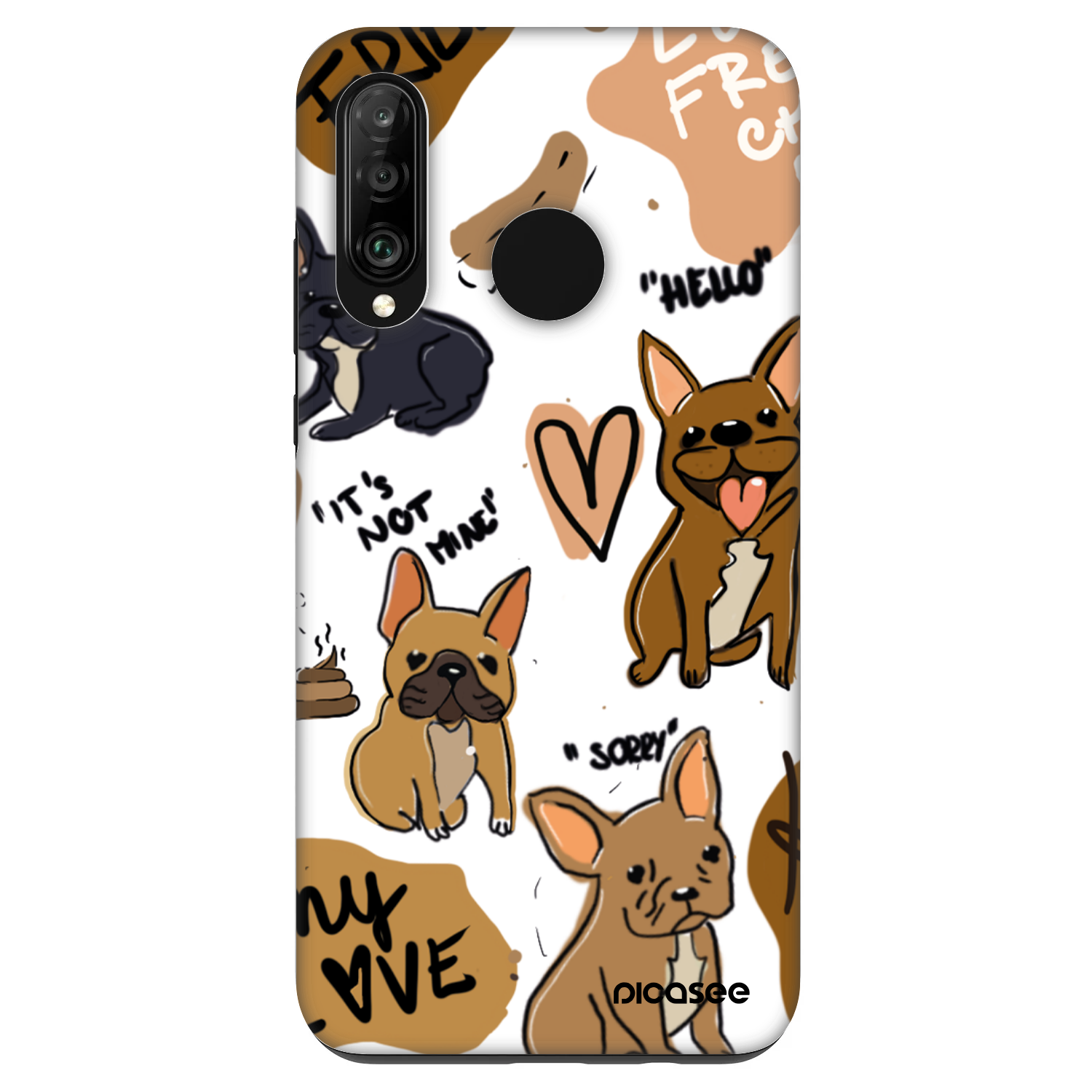 Picasee Fashion Case pentru Huawei P30 Lite - Frenchies