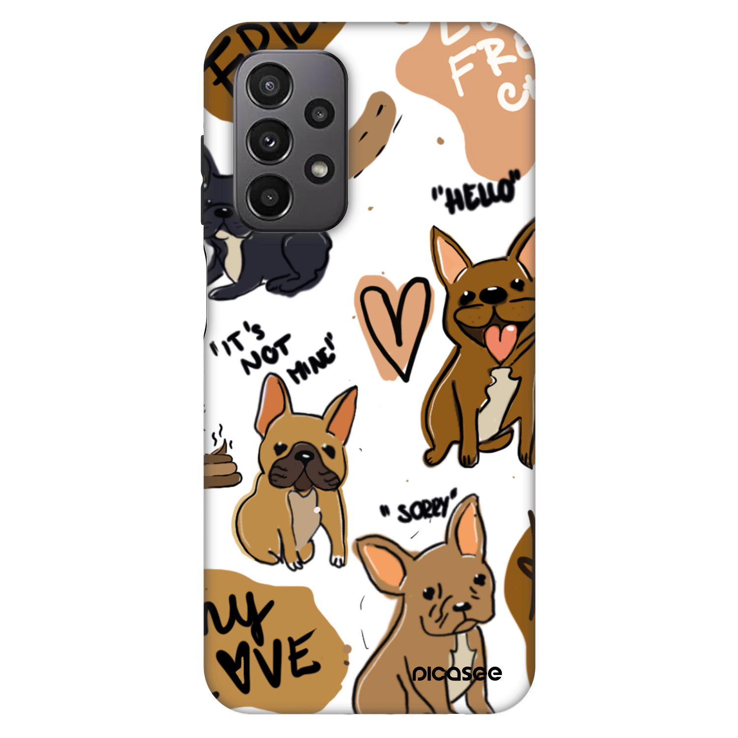 Picasee Fashion Case pentru Samsung Galaxy A23 A235F 4G - Frenchies