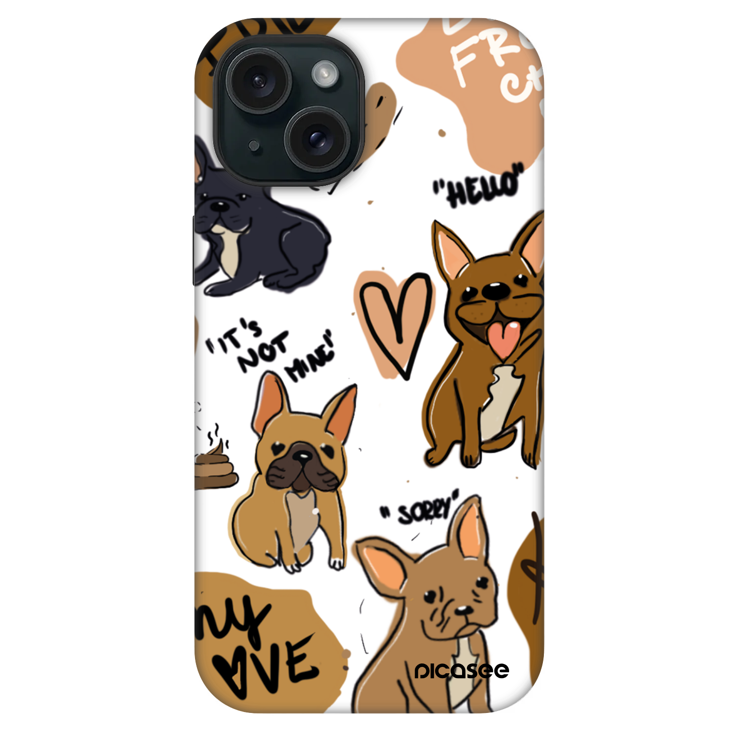 Picasee Fashion Case MagSafe pentru Apple iPhone 15 - Frenchies