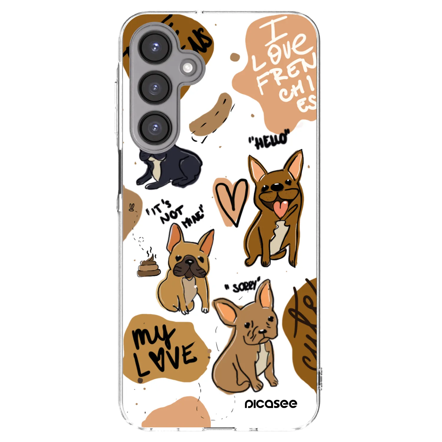 Picasee husă transparentă din silicon pentru Samsung Galaxy A16 4G - Frenchies