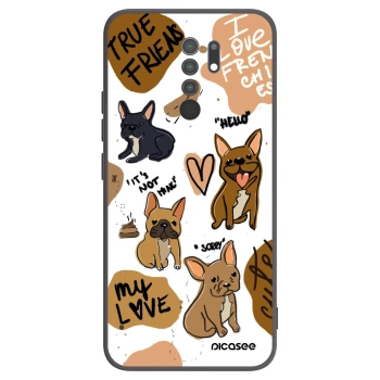 Picasee husă neagră din silicon pentru Xiaomi Redmi 9 - Frenchies