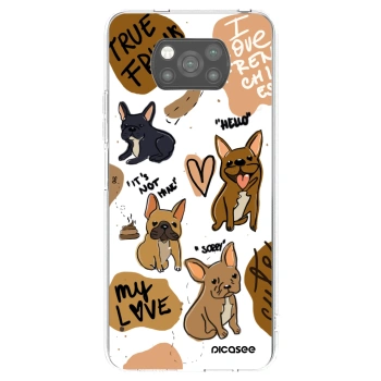 Picasee husă neagră din silicon pentru Xiaomi Poco X3 - Frenchies