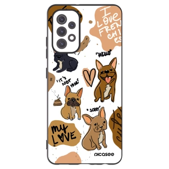 Picasee husă neagră din silicon pentru Samsung Galaxy A32 5G A326B - Frenchies