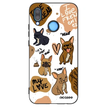 Picasee husă neagră din silicon pentru Huawei P20 Lite - Frenchies