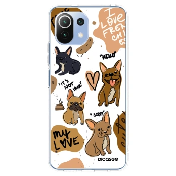 Picasee husă transparentă din silicon pentru Xiaomi Mi 11 Lite - Frenchies