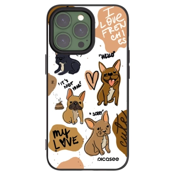 Picasee husă neagră din silicon pentru Apple iPhone 13 Pro - Frenchies