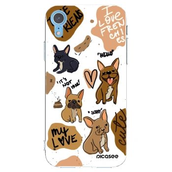 Picasee husă transparentă din silicon pentru Apple iPhone XR - Frenchies