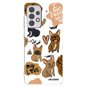 Picasee husă transparentă din silicon pentru Samsung Galaxy A52s 5G A528B - Frenchies