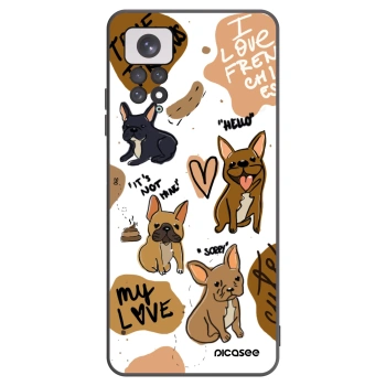 Picasee husă neagră din silicon pentru Xiaomi Redmi Note 11 - Frenchies