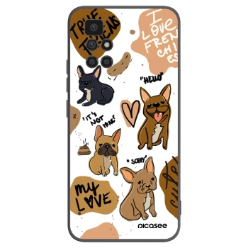 Picasee husă neagră din silicon pentru Xiaomi Redmi 10 (2022) - Frenchies