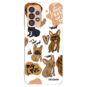 Picasee husă transparentă din silicon pentru Samsung Galaxy A23 A236B 5G - Frenchies