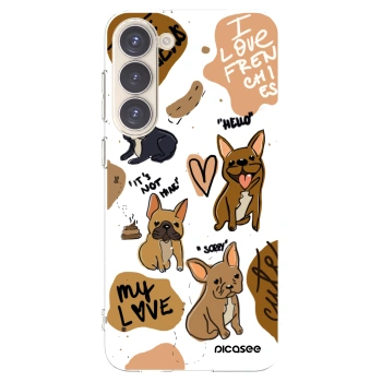 Picasee husă transparentă din silicon pentru Samsung Galaxy S23+ 5G - Frenchies