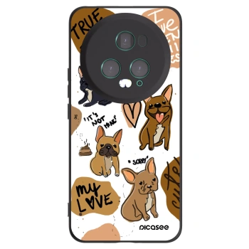 Picasee husă neagră din silicon pentru Honor Magic5 Pro - Frenchies