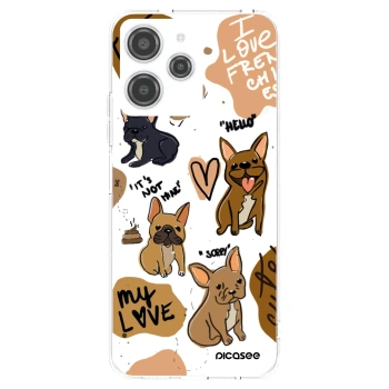 Picasee husă transparentă din silicon pentru Xiaomi Redmi 12 4G - Frenchies