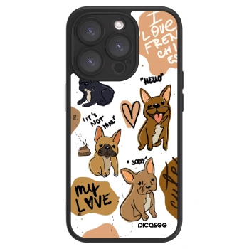 Picasee ULTIMATE CASE pentru Apple iPhone 15 Pro - Frenchies
