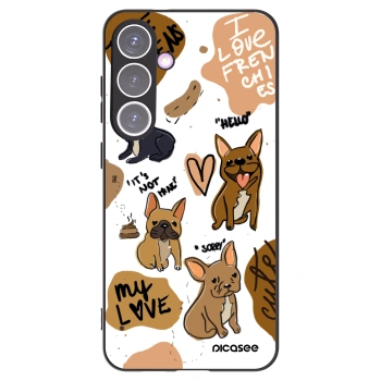 Picasee husă neagră din silicon pentru Samsung Galaxy S24+ S926B 5G - Frenchies