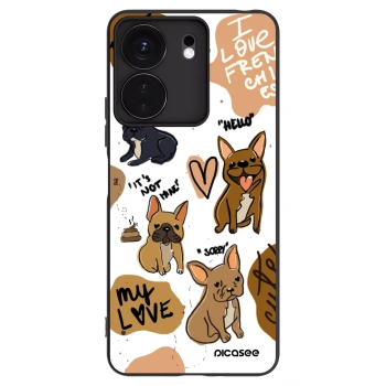 Picasee husă neagră din silicon pentru Xiaomi Redmi 13C 4G - Frenchies