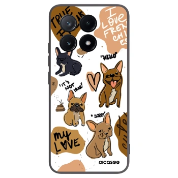 Picasee husă neagră din silicon pentru Xiaomi Poco X6 Pro - Frenchies