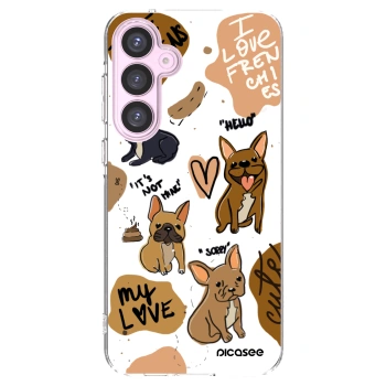 Picasee husă transparentă din silicon pentru Samsung Galaxy A55 5G A556B - Frenchies