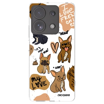 Picasee husă transparentă din silicon pentru Xiaomi Redmi Note 13 Pro 4G - Frenchies