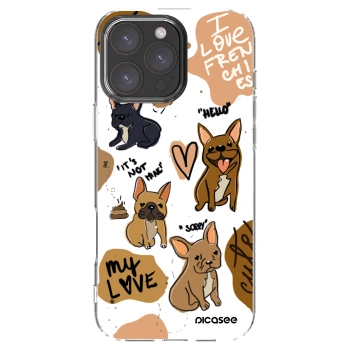 Picasee husă transparentă din silicon pentru Apple iPhone 16 Pro Max - Frenchies