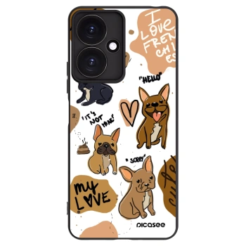 Picasee husă neagră din silicon pentru Xiaomi Redmi 13C 5G - Frenchies