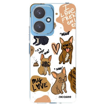 Picasee husă transparentă din silicon pentru Xiaomi Redmi 13C 5G - Frenchies