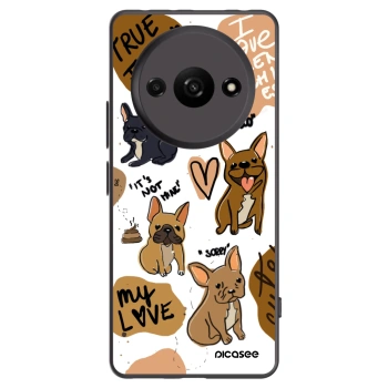 Picasee husă neagră din silicon pentru Xiaomi Redmi A3 - Frenchies