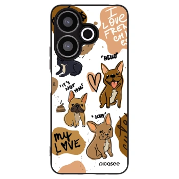 Picasee husă neagră din silicon pentru Xiaomi Redmi 13 4G - Frenchies