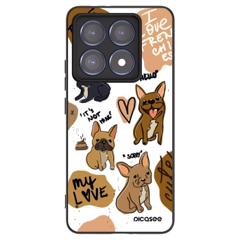 Picasee husă neagră din silicon pentru Xiaomi 14T Pro - Frenchies