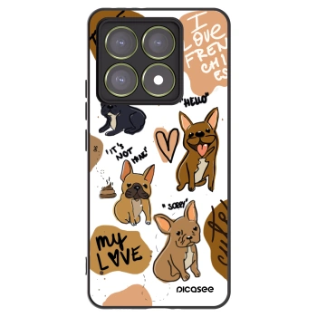 Picasee husă neagră din silicon pentru Xiaomi 14T - Frenchies