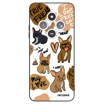 Picasee husă neagră din silicon pentru Xiaomi Redmi 14C - Frenchies