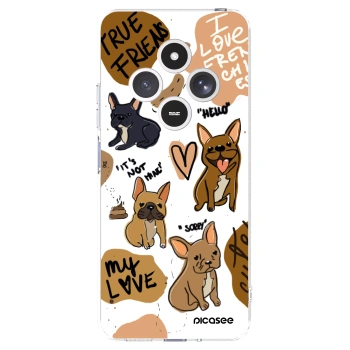 Picasee husă transparentă din silicon pentru Xiaomi Redmi 14C - Frenchies