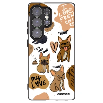 Picasee husă neagră din silicon pentru Samsung Galaxy S25 Ultra 5G - Frenchies