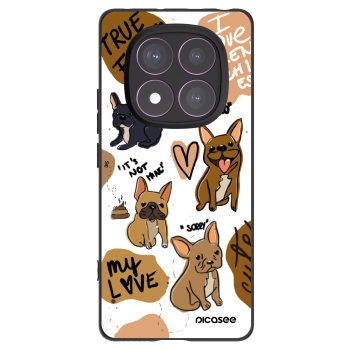 Picasee husă neagră din silicon pentru Xiaomi Redmi Note 14 Pro 4G - Frenchies