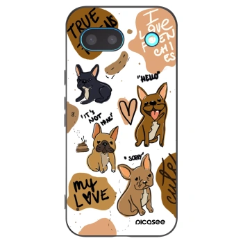 Picasee husă neagră din silicon pentru Google Pixel 8a - Frenchies